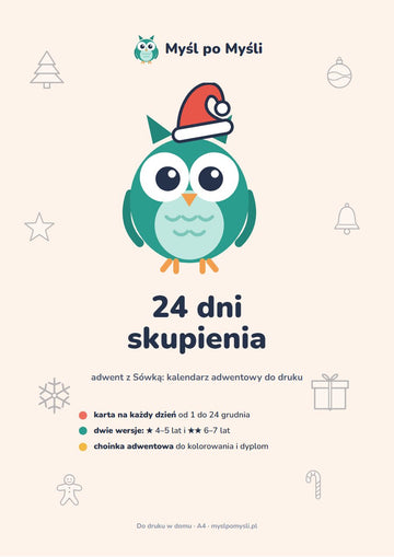 Myśl po Myśli: 24 dni skupienia, kalendarz adwentowy (PDF do druku)