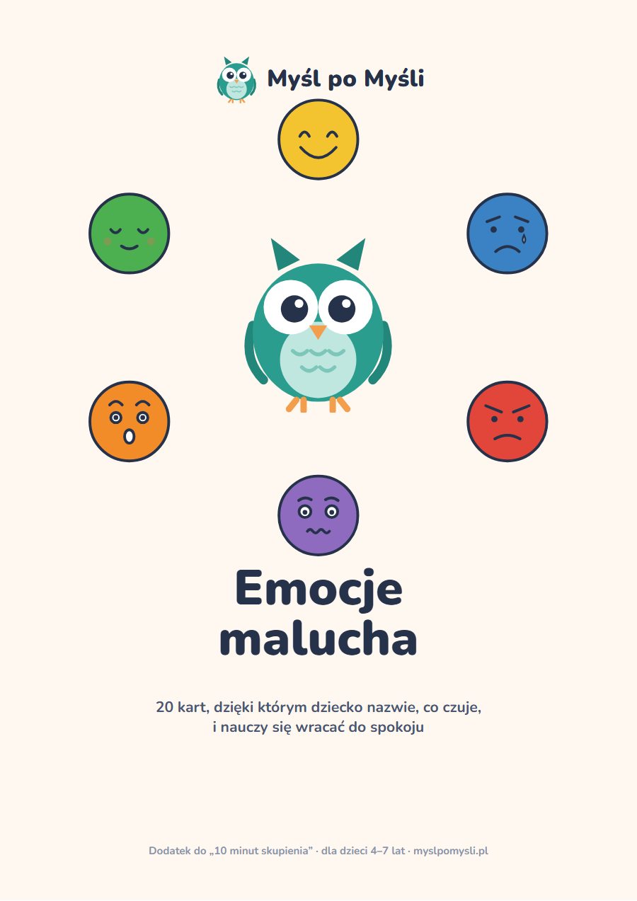Myśl po Myśli: Emocje malucha, okładka pliku PDF