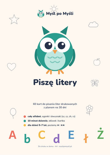 Myśl po Myśli: Piszę litery (PDF do druku)