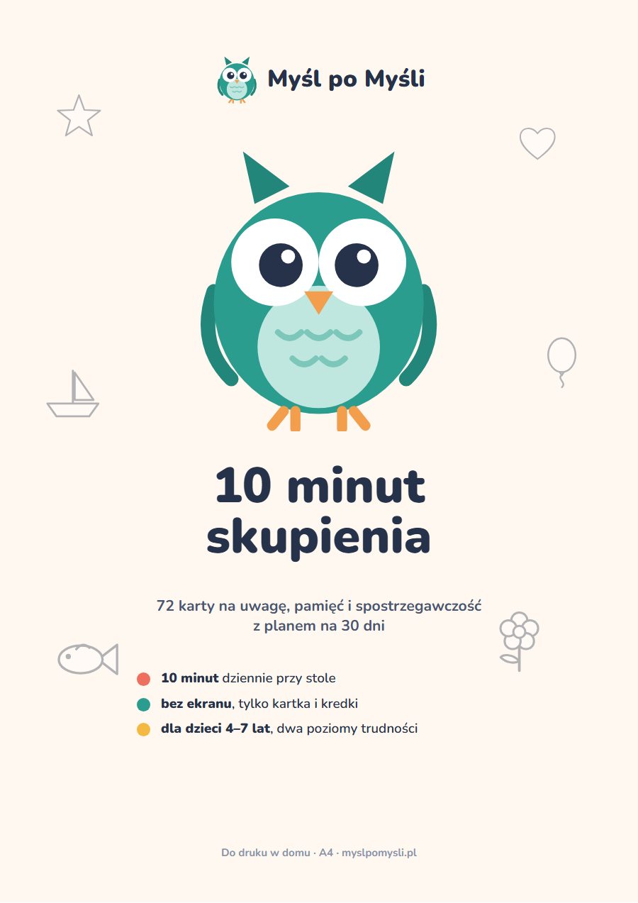 Myśl po Myśli: 10 minut skupienia, okładka pliku PDF